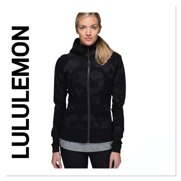 lululemon athletica Jackets & Blazers - LULULEMON Black & Gray Scuba II Hoodie size 2